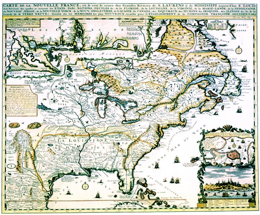 New France 1719 Map