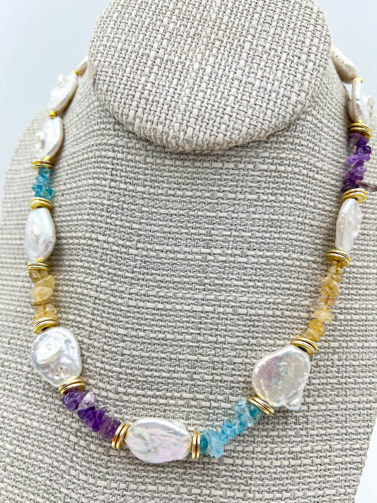 Freshwater Pearl & Quartz Necklace