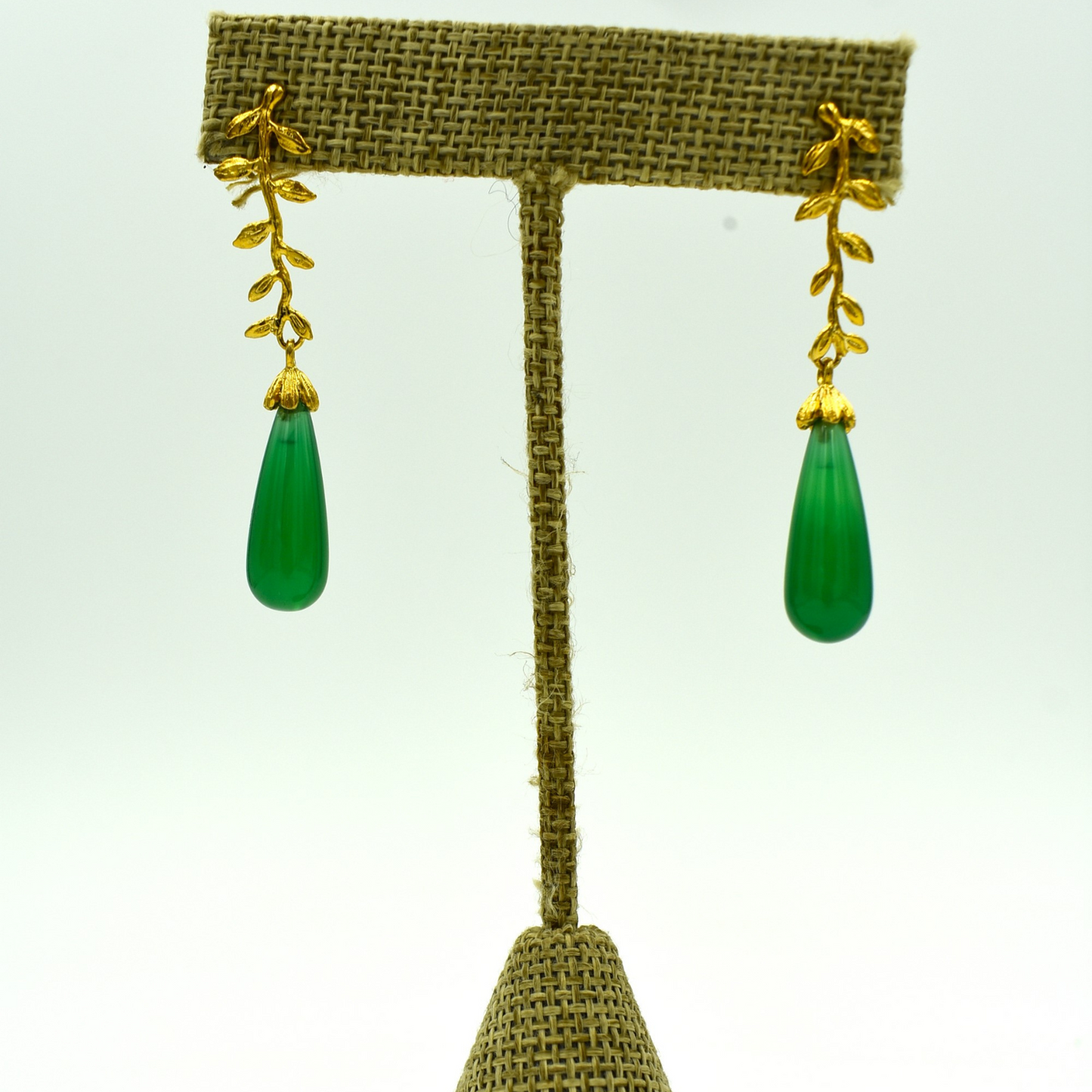 Green Onyx Drop Earring