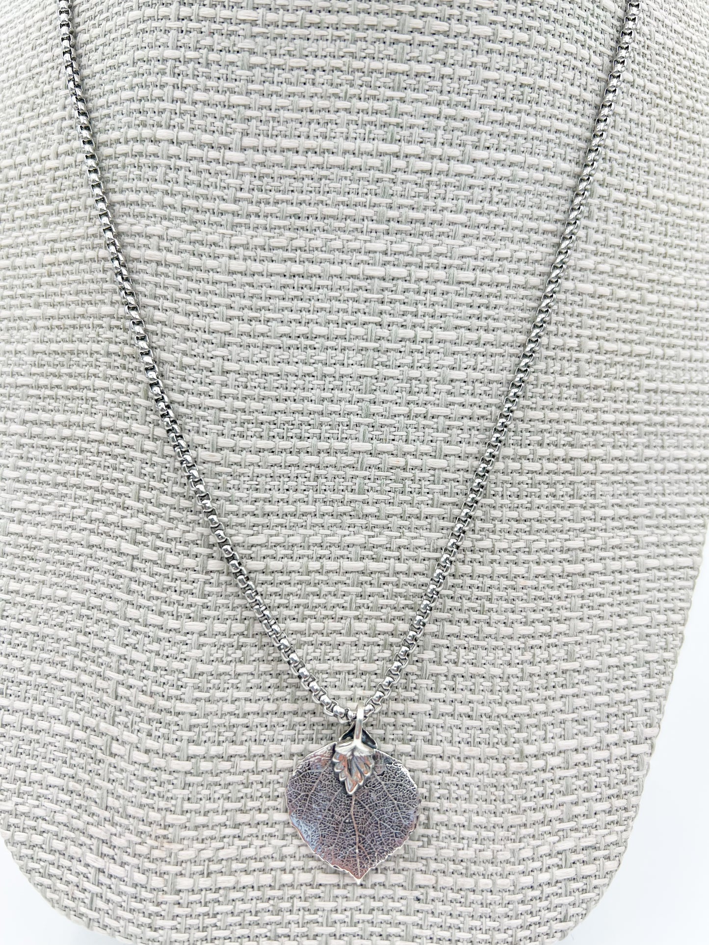 Sterling Leaf Pendant