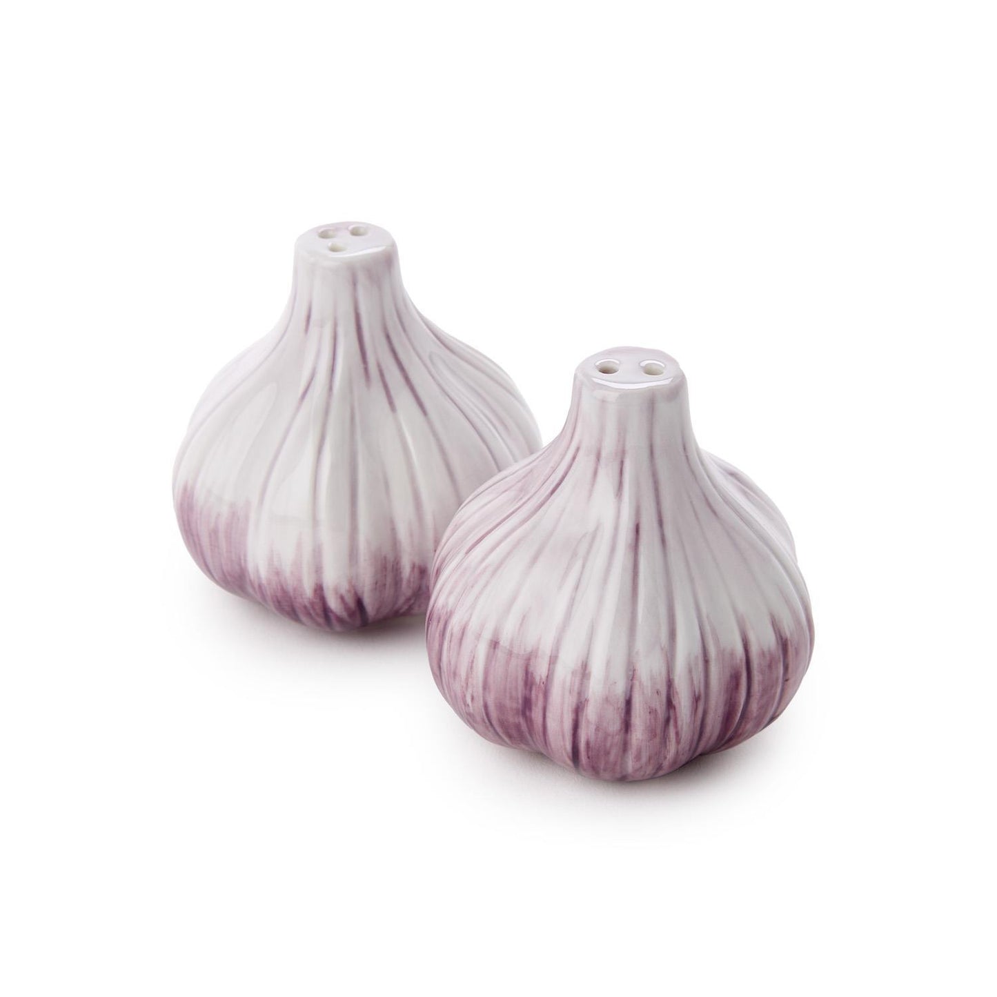 Hand-Painted Garlic Salt & Pepper Shaker Set