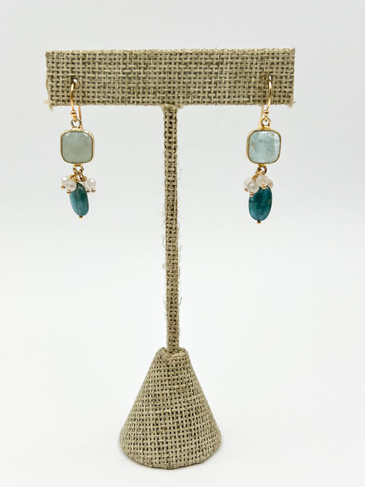 Ocean Waves Drop Earrings