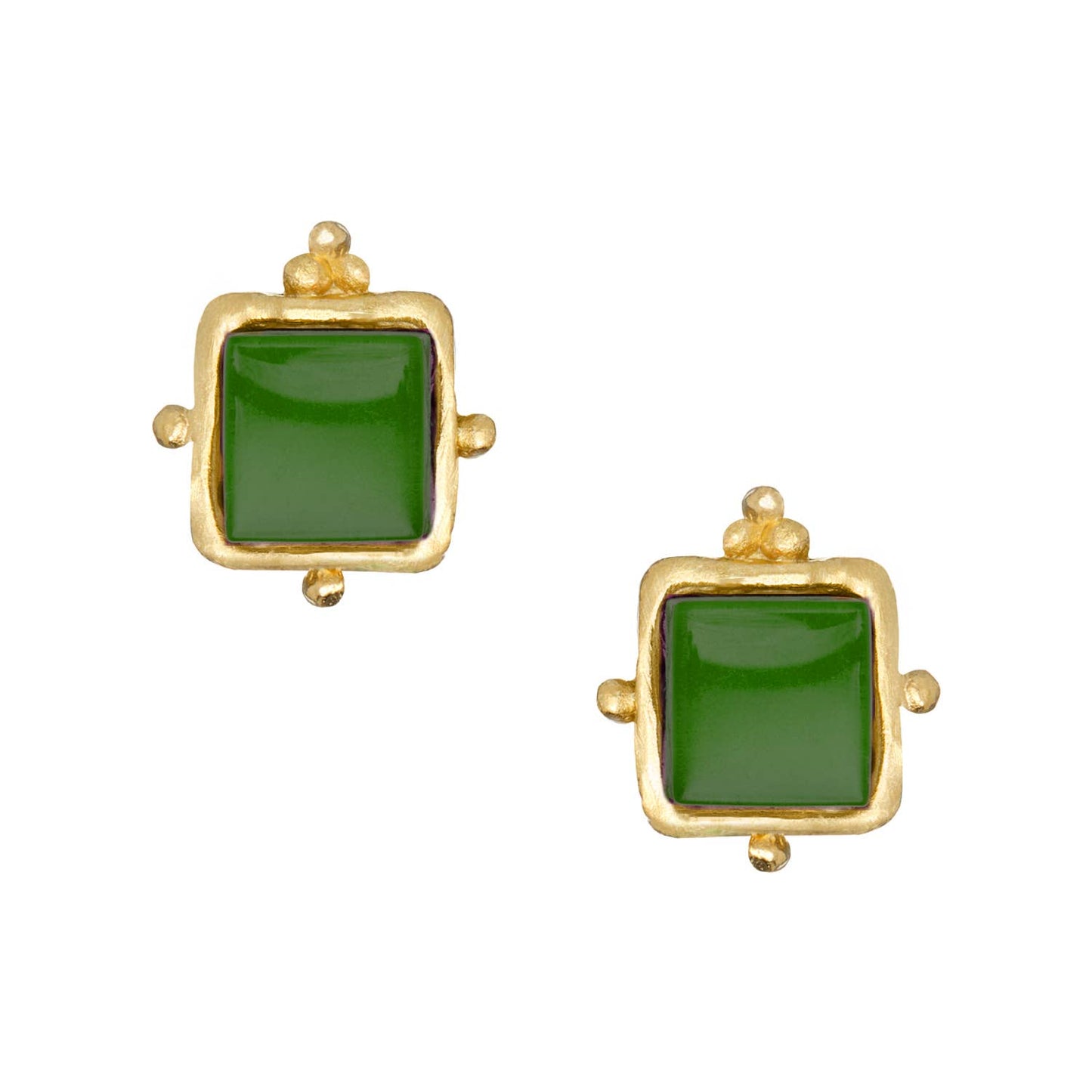 Emerald Green Studs