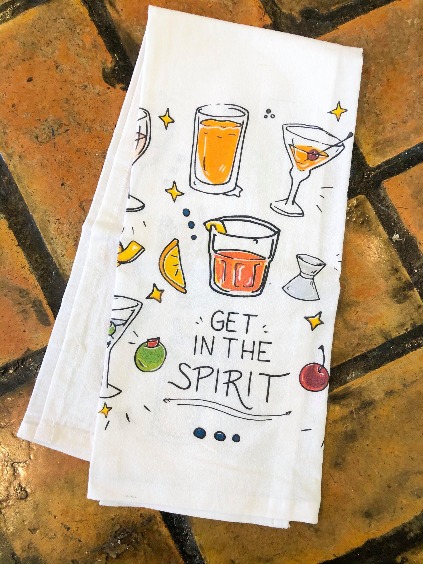 Get In The Spirit Dish Towel