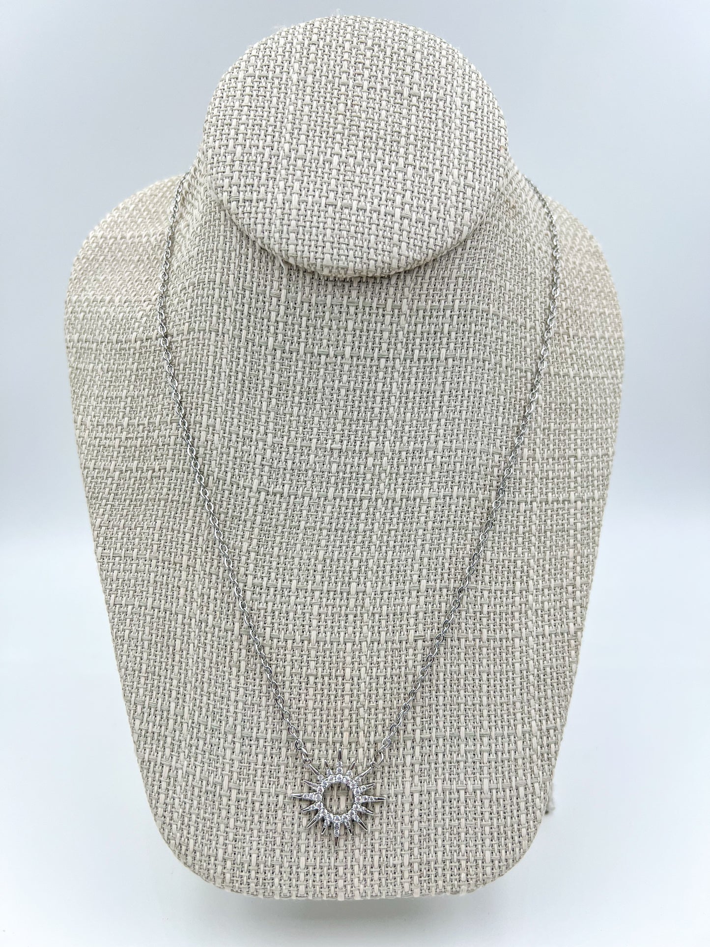 Silver Sun Necklace