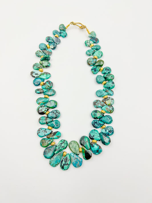 Arizona Teardrop Turquoise Necklace