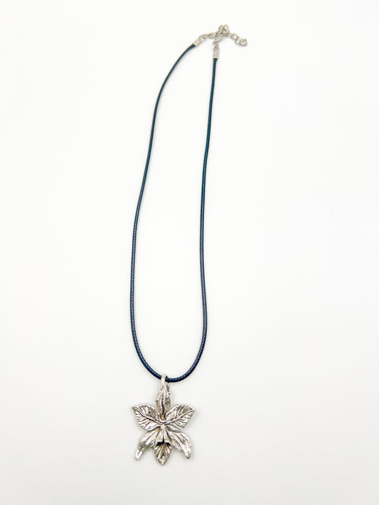 Sterling Silver Lily Flower Necklace