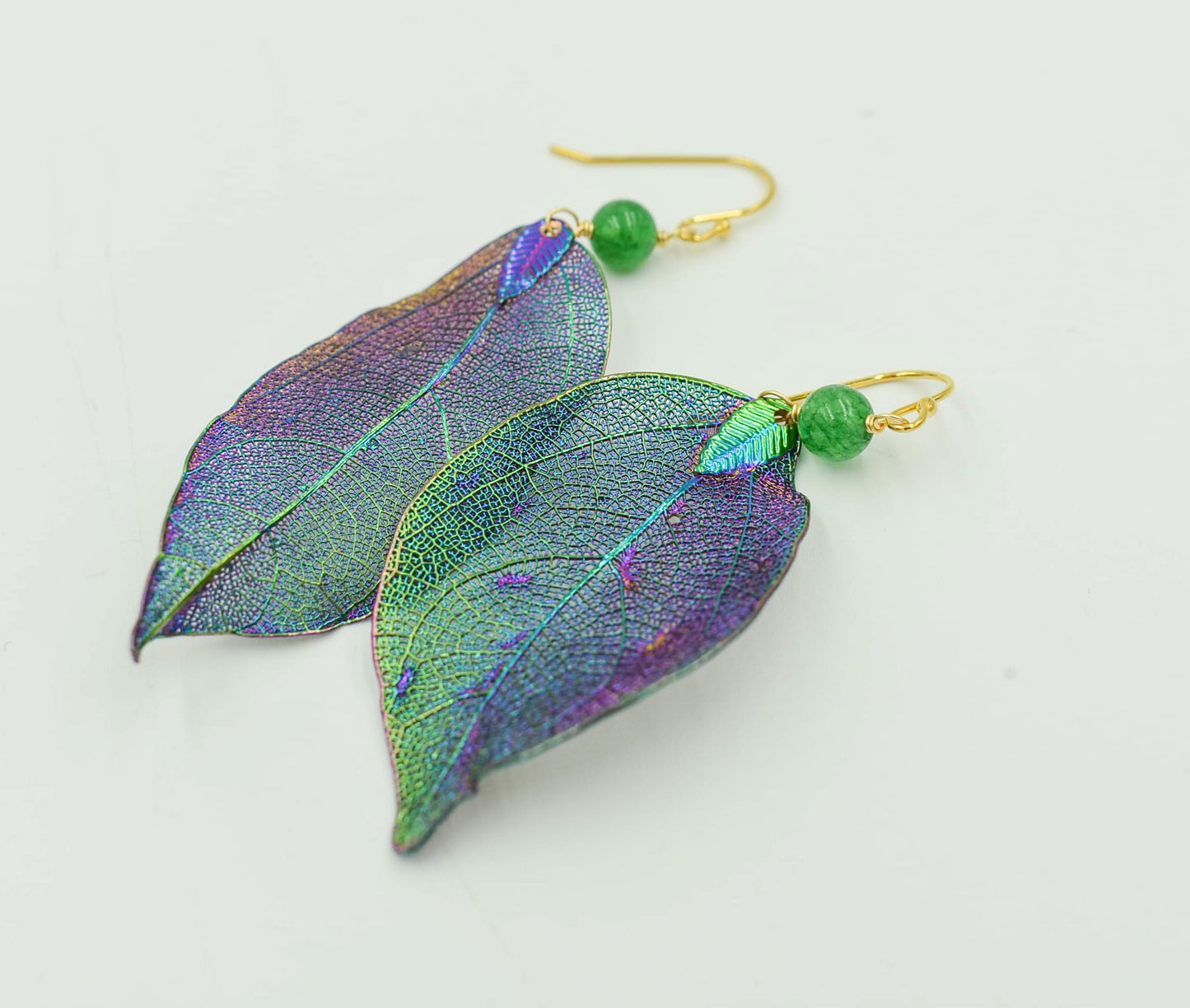 Juno Florescent Leaf Earrings