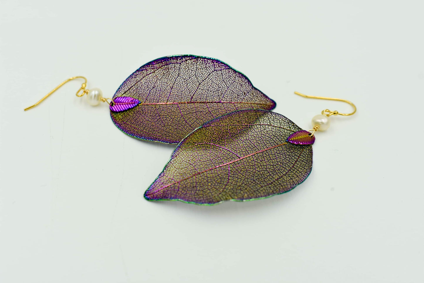 Juno Florescent Leaf Earrings