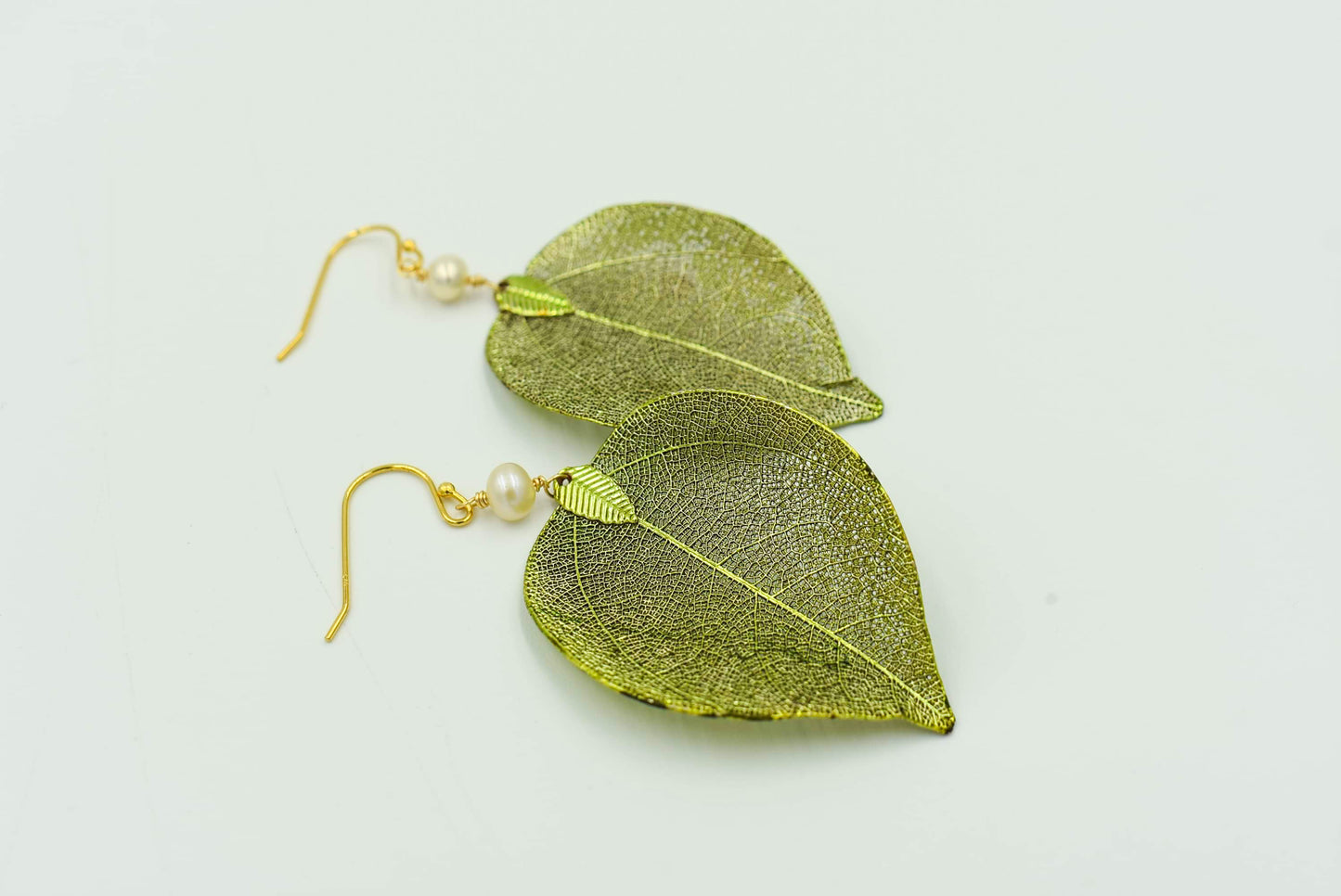 Juno Florescent Leaf Earrings