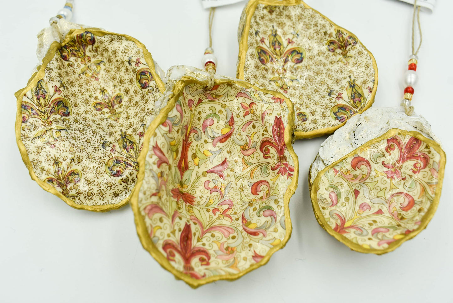 Oyster Fleur De Lis Ornament