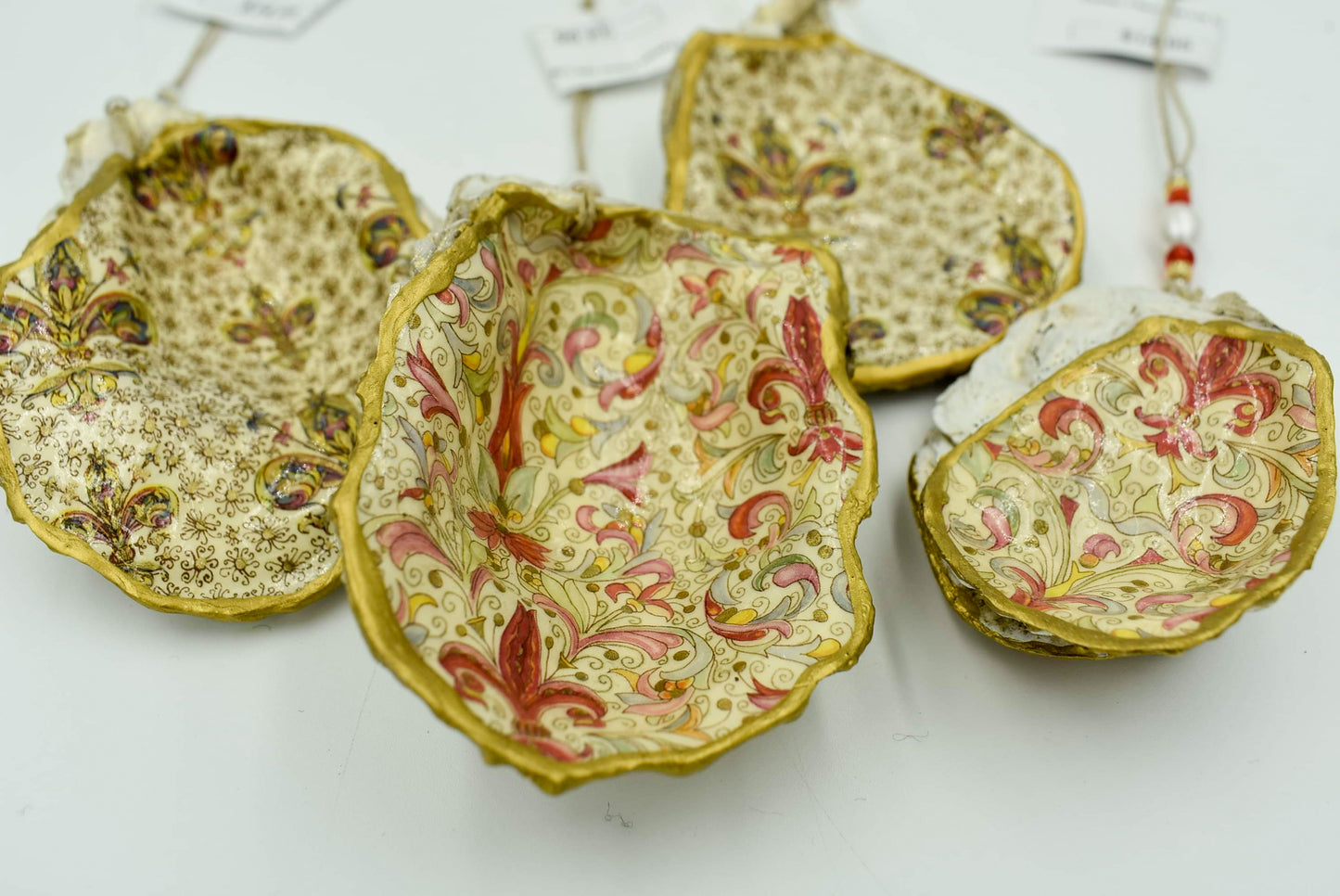 Oyster Fleur De Lis Ornament