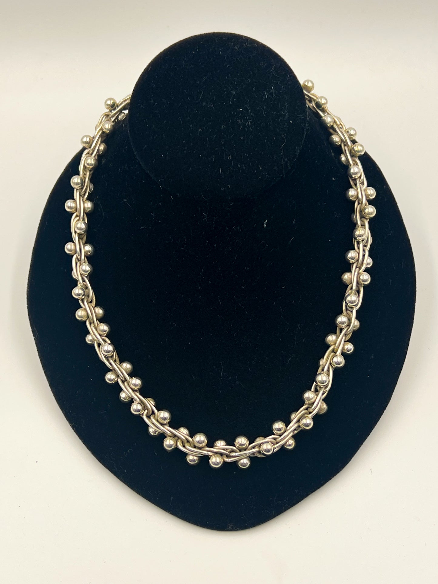 Spratling Silver Triple Link Necklace