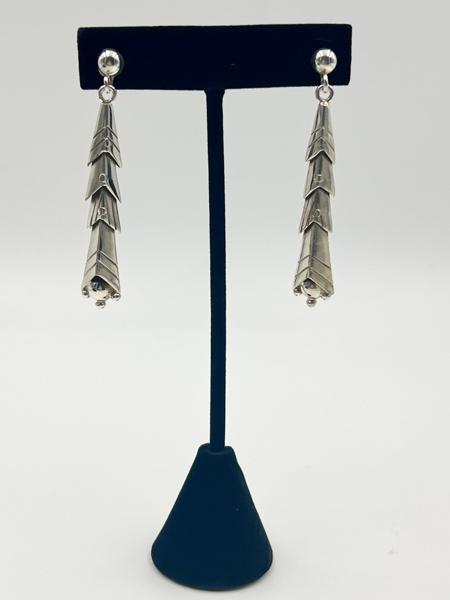 Get your hands on these awesome Spratling Silver Arrow Earrings! These post drop earrings have been crafted with sterling silver and bear the official Mexican registry mark TS-24, along with a replica of an older Spratling hallmark.