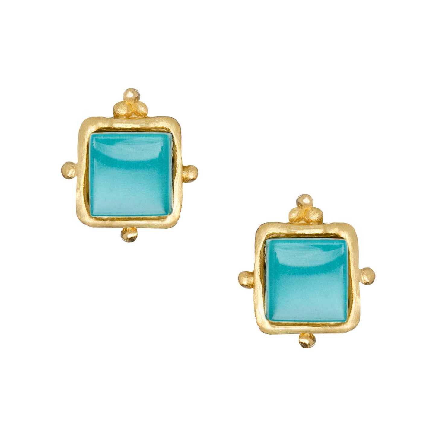 Riviera Teal Studs