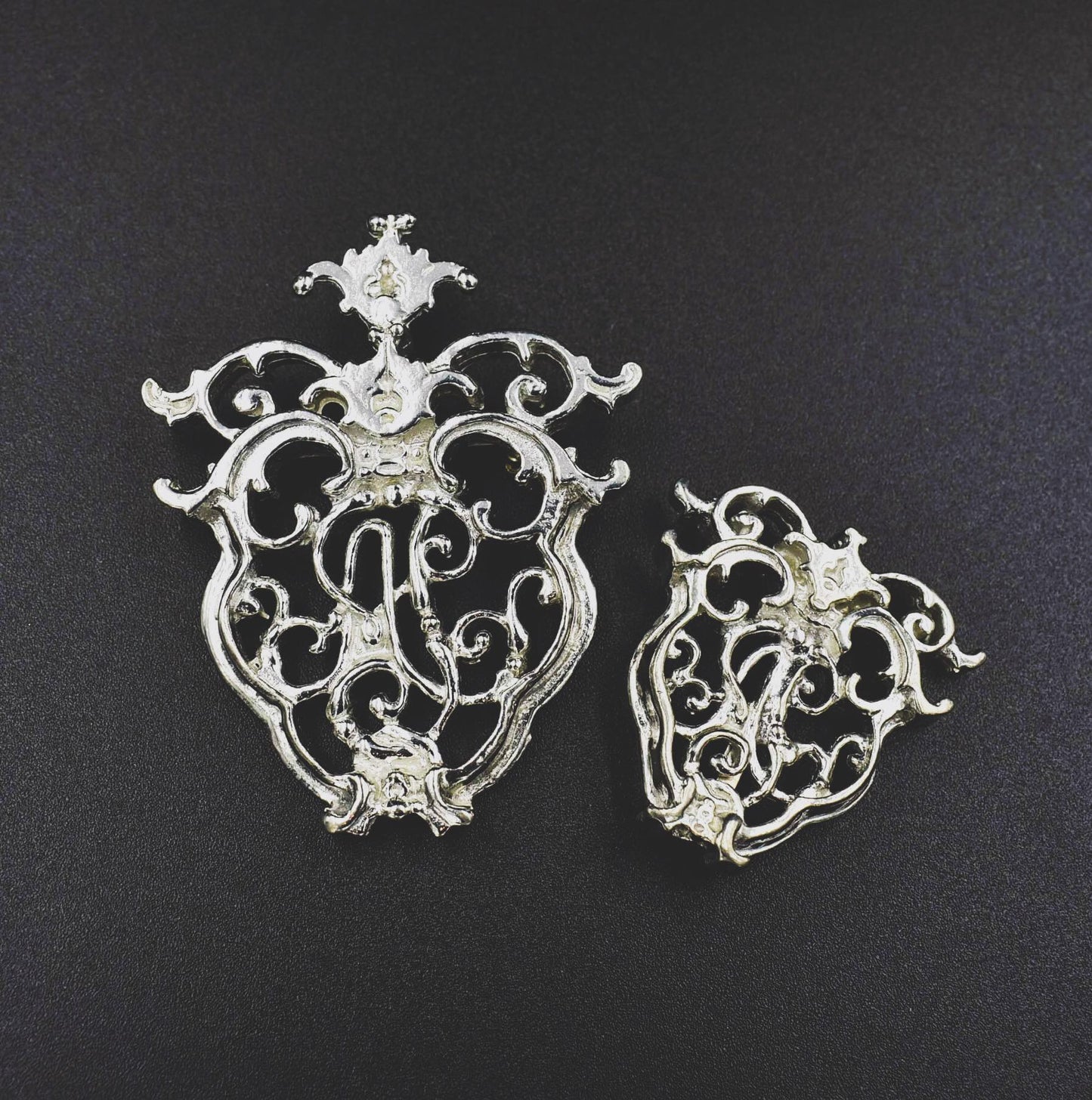 Almonaster Pontalba Pin Large Pendant and Smaller Pendant