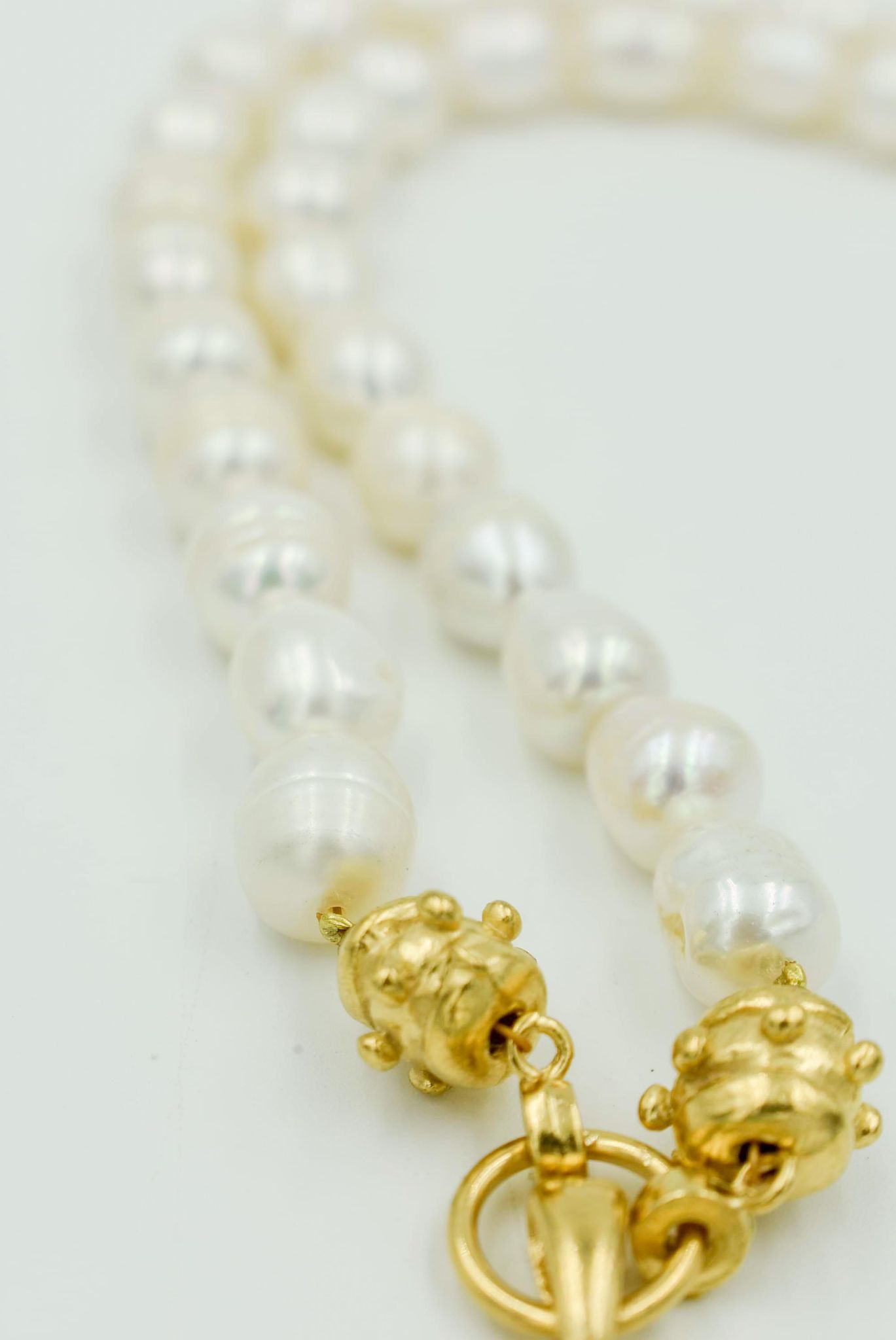 Clear Venetian Glass Bee Necklace