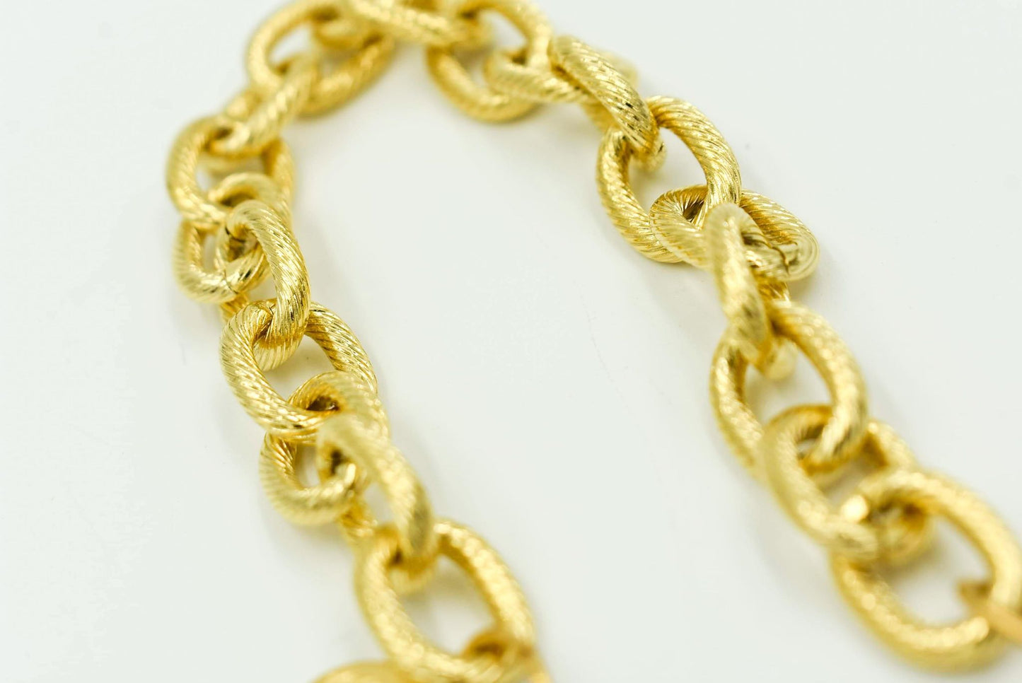 Gold Fleur De Lis Intaglio Bracelet