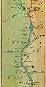 Carte du fleuve Mississippi 1887