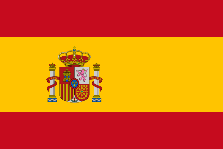 The national flag of Spain 2 x 3 Polyester