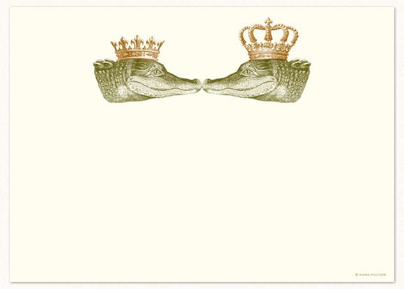 Kissing Gators A7 Notecards - Horizontal