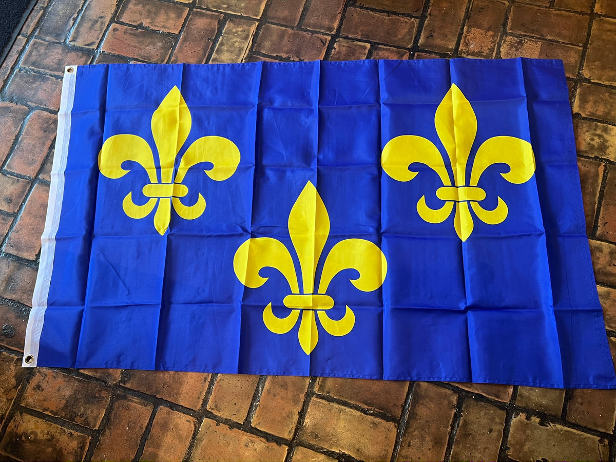 Bandera de tres flores de lis