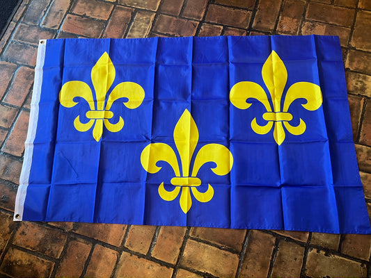 Bandera de tres flores de lis