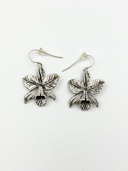 Sterling Silver Lily Flower Earring