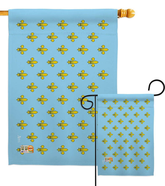 Bourbon Lily Garden Flag