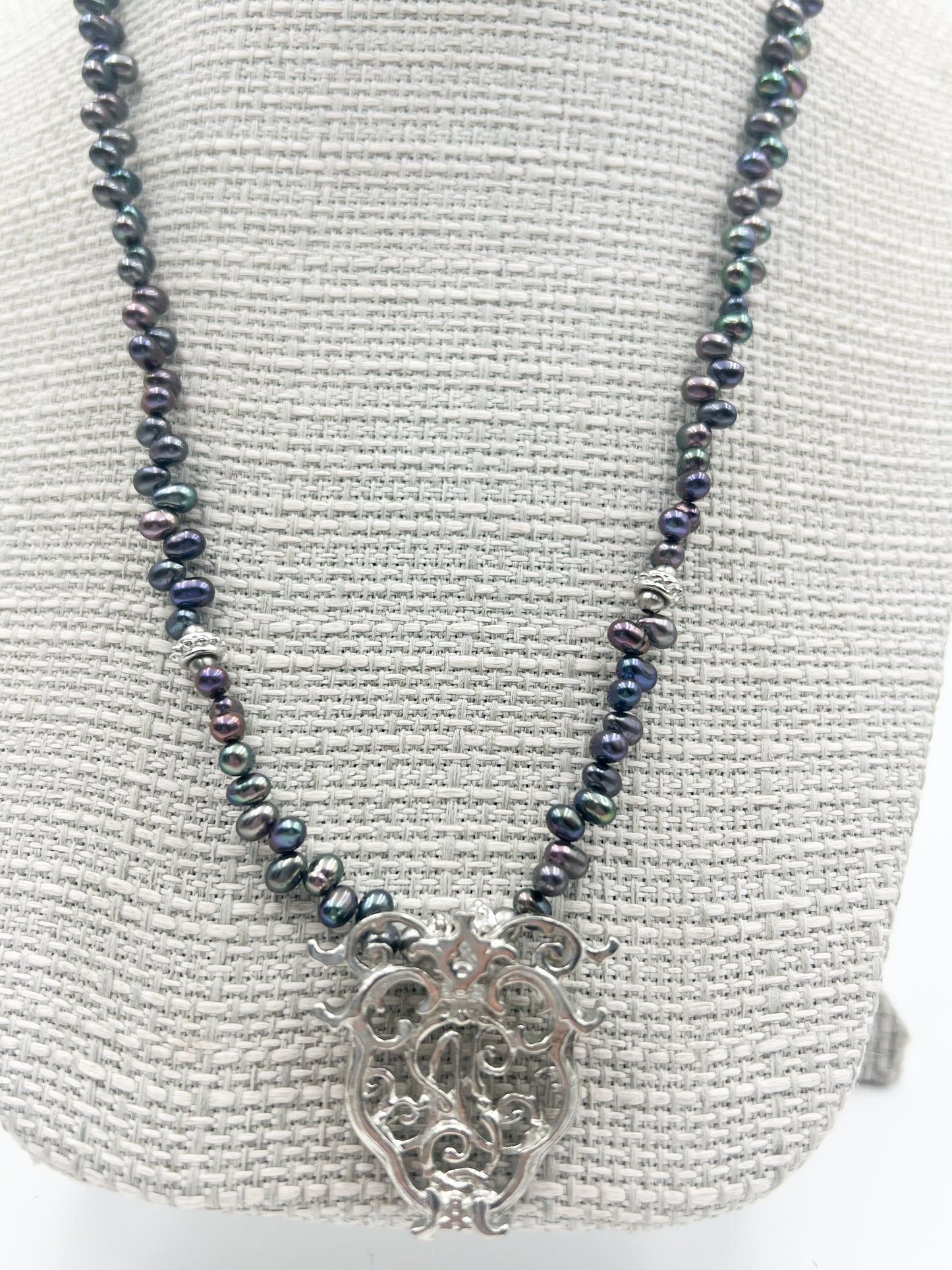 Almonaster Pontalba Peacock Pearl Necklace