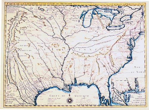 Mapa de la América colonial de 1718