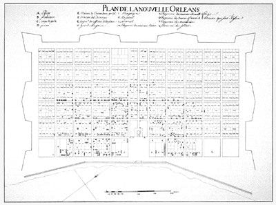 New Orleans 1722 Map