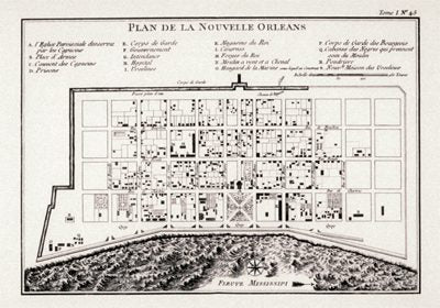 New Orleans 1764 Map