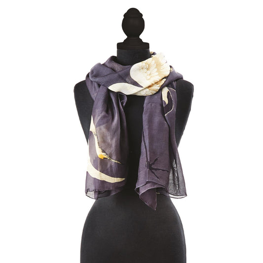 Heron Scarf in Charcoal