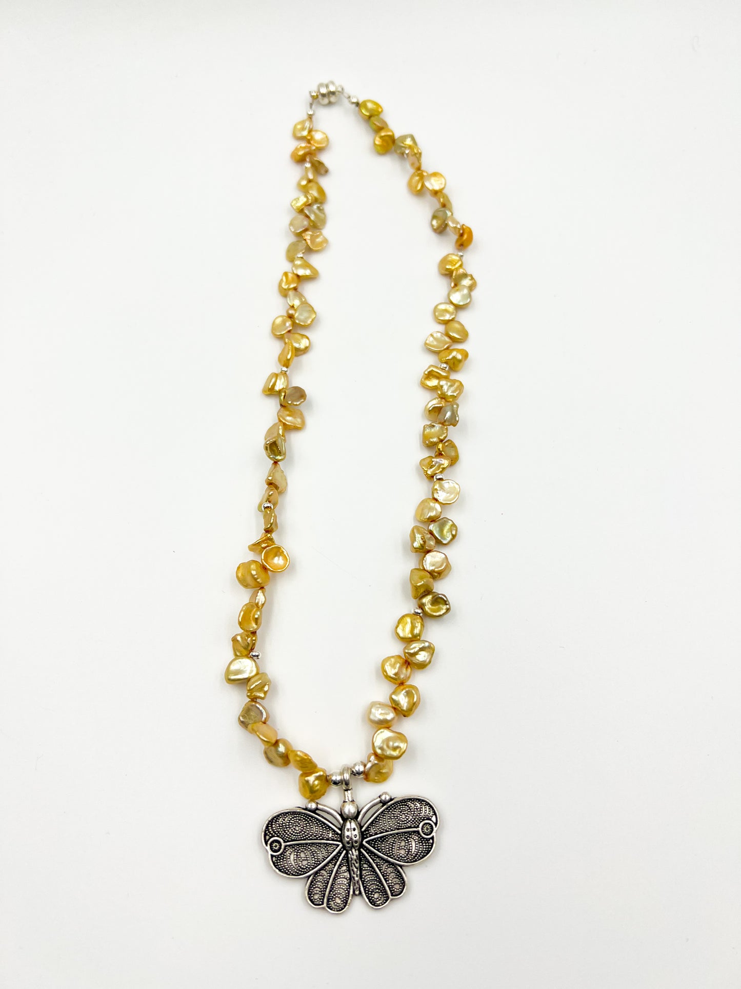 Golden Freshwater Pearl Necklace