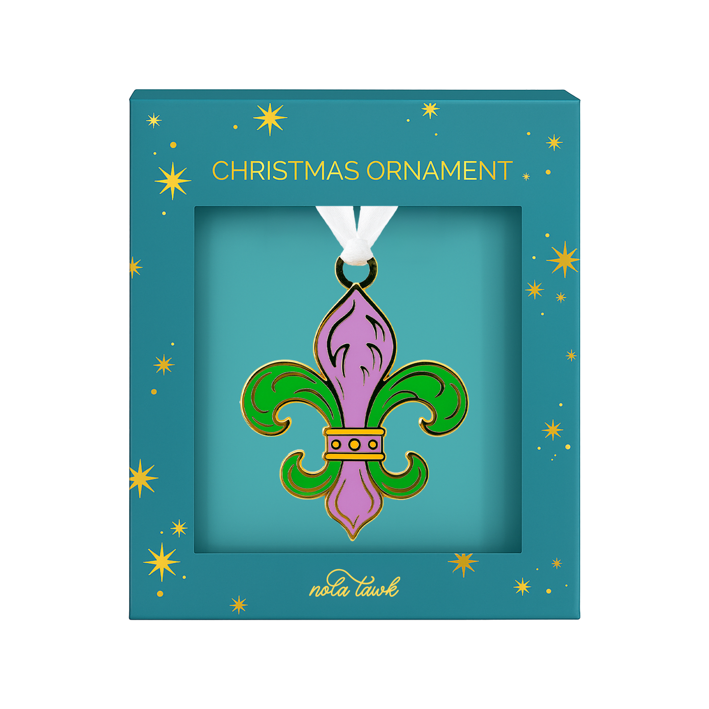 Fleur de Lis Enamel Ornament