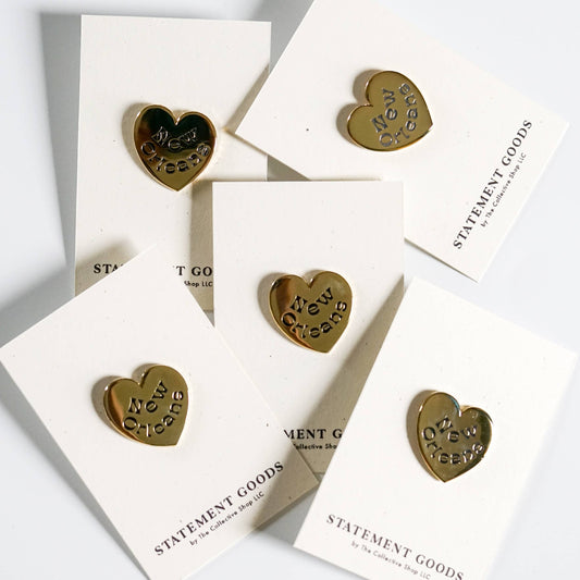 New Orleans Heart - Enamel Pin