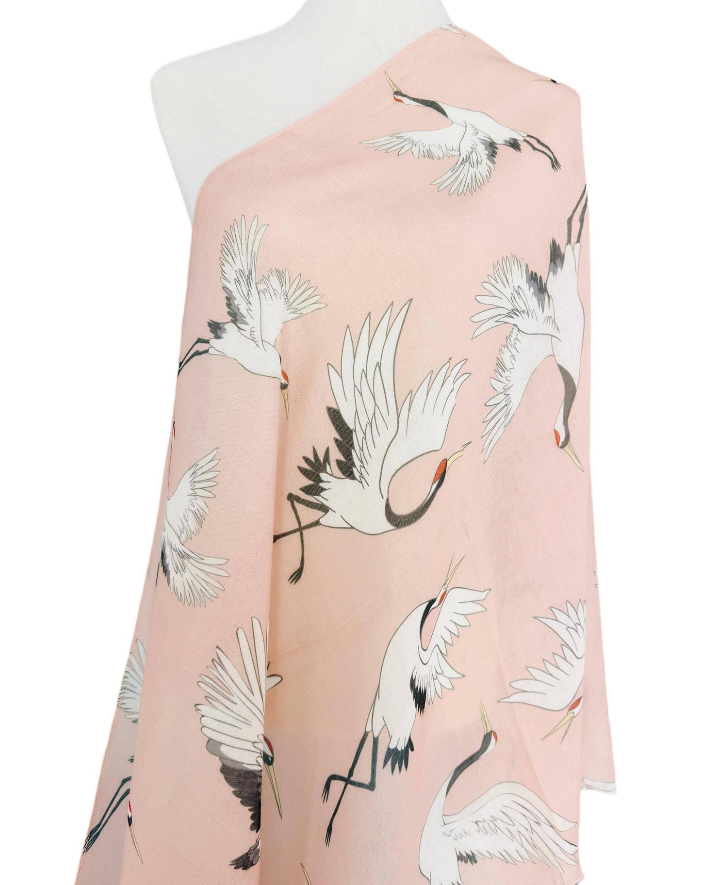 Crane Scarf in Pink
