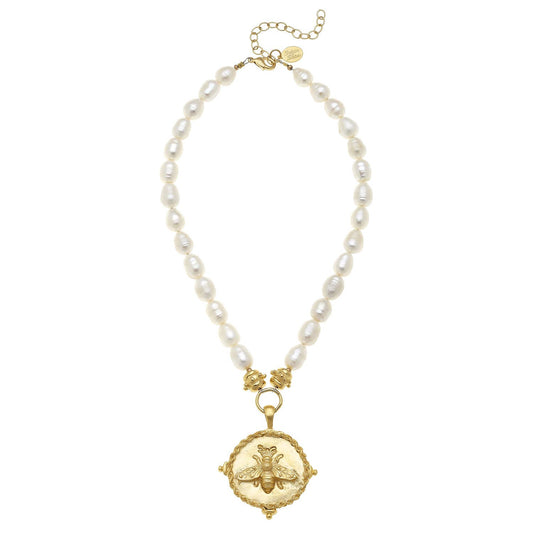 Gold Bee Necklace