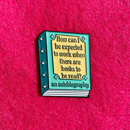 The Bookish Struggle Enamel Pin