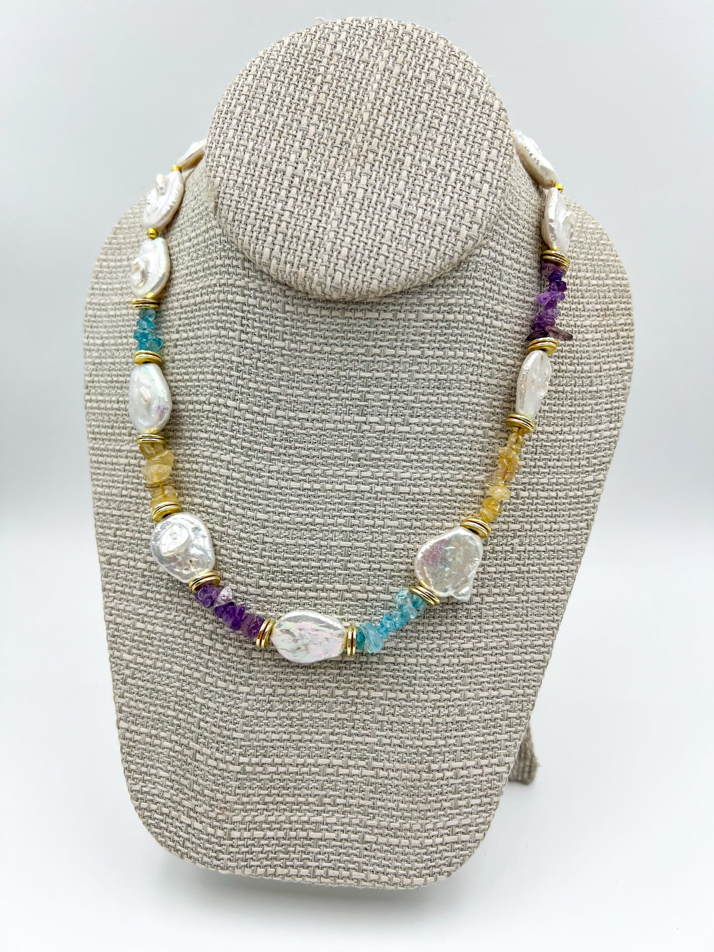 Freshwater Pearl & Quartz Necklace