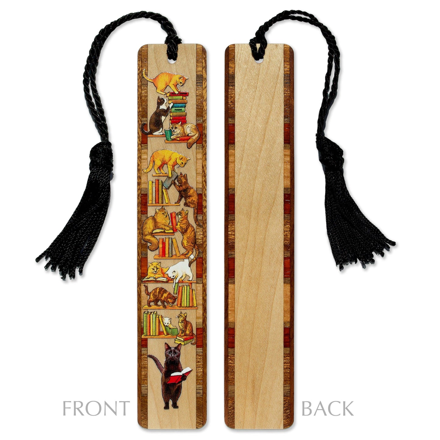 Cat Bookshelf Bookmark