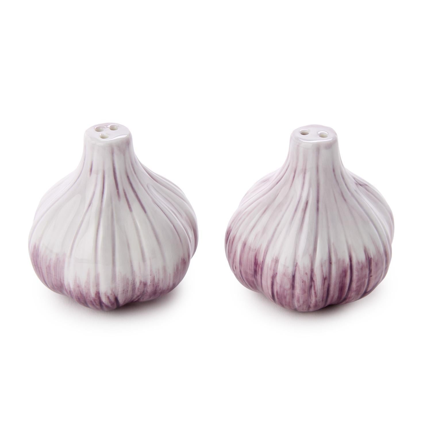 Hand-Painted Garlic Salt & Pepper Shaker Set – 1850 House Museum Store