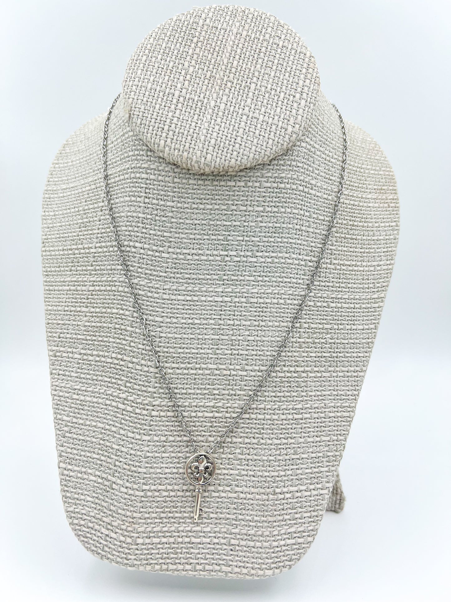 Fleur De Lis Key Necklace