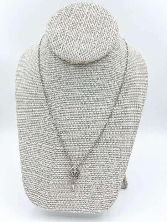 Fleur De Lis Key Necklace