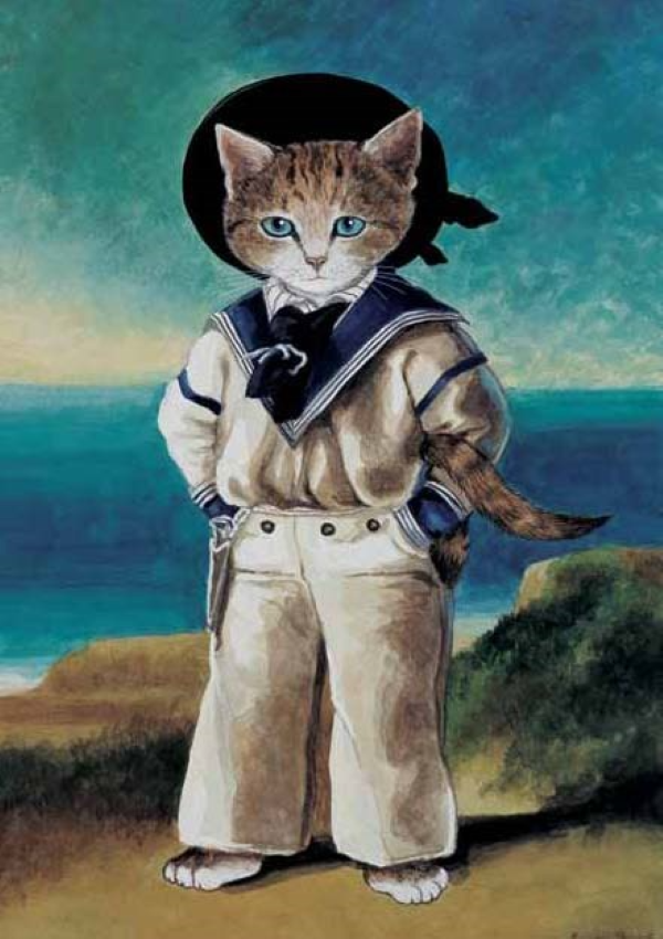 Notecard Box Set: Cats in Art