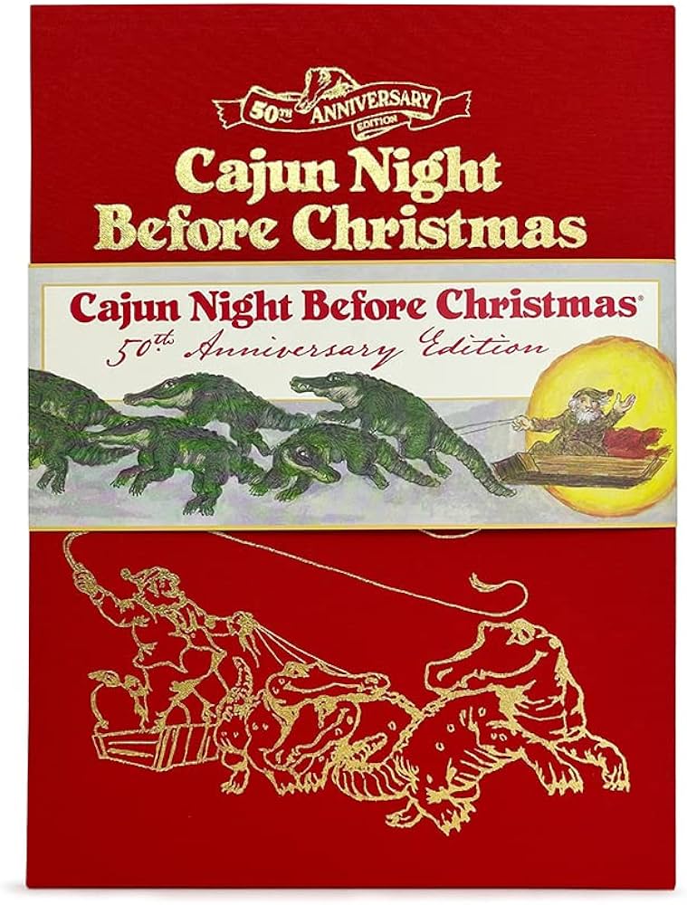 Special Edition Red Sleeve Cover Cajun Night Before Christmas 50th Anniversary Edition