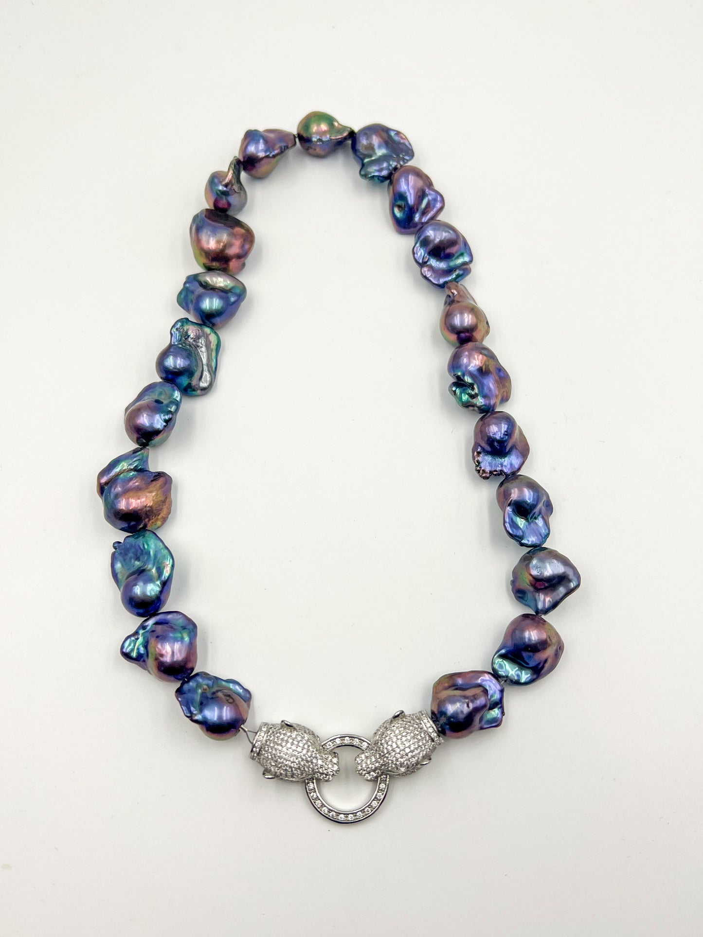 Black Baroque Pearl Necklace