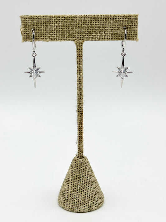 Starburst Silver Earring