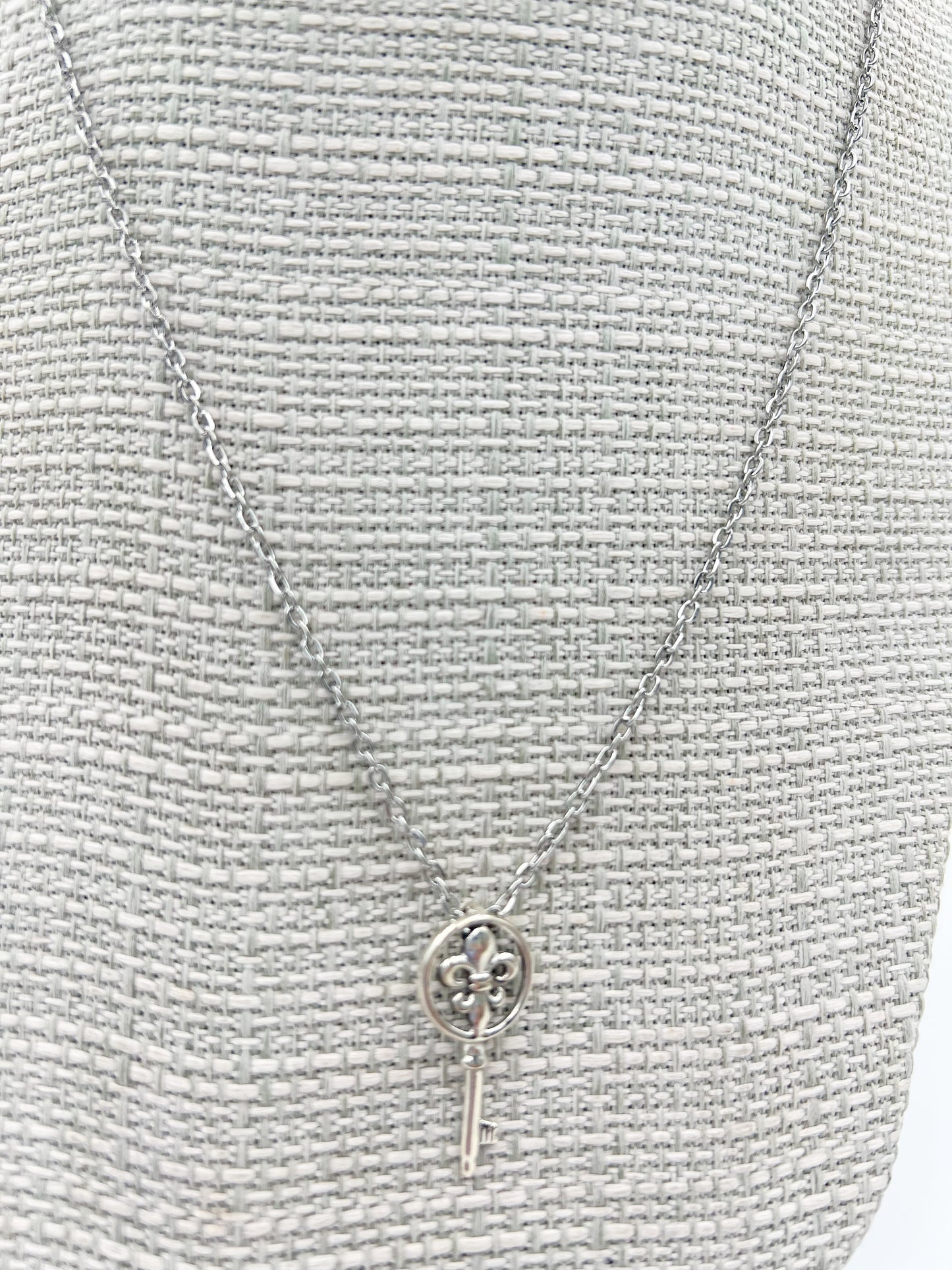 Fleur De Lis Key Necklace
